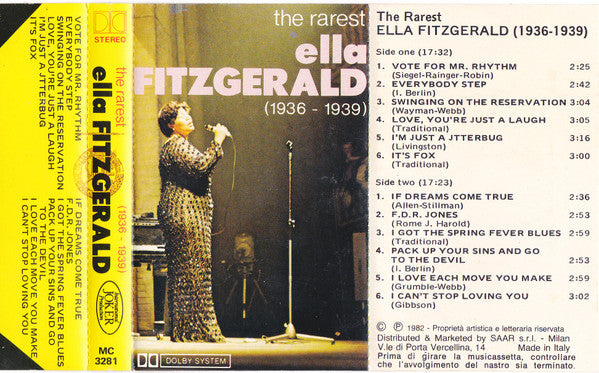 FITZGERALD, ELLA - THE RAREST (1936-1939) - CS