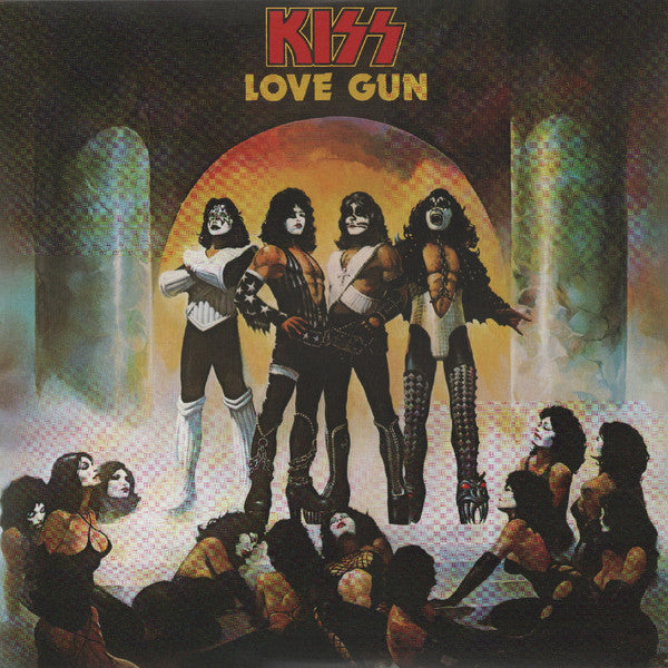 KISS - LOVE GUN : AQUA/TANGERINE SPLATTER VINYL - LP