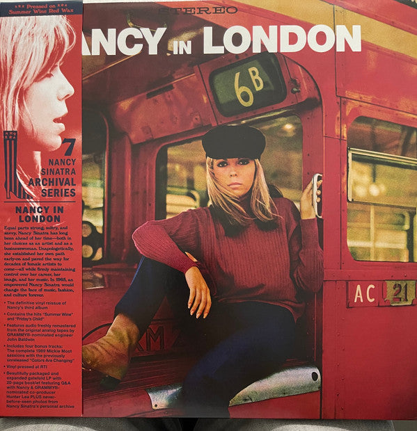 SINATRA, NANCY - NANCY IN LONDON + 4: RED VINYL - LP