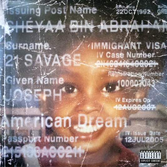 21 SAVAGE - AMERICAN DREAM : TRANSLUCENT RED VINYL - LP