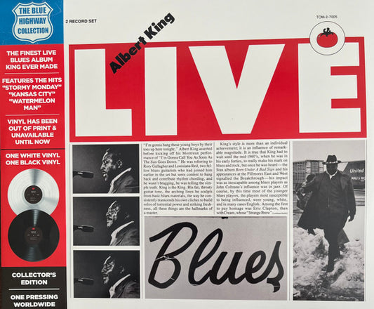 KING, ALBERT - ALBERT LIVE : 2LP SET BLACK & WHITE - LP