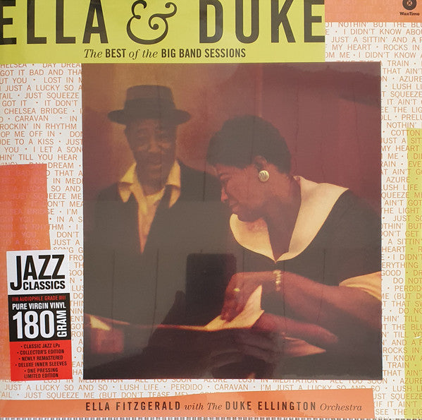 FITZGERALD, ELLA & DUKE ELLINGTON - ELLA & DUKE : BEST OF THE BIG BAND SESSI - LP