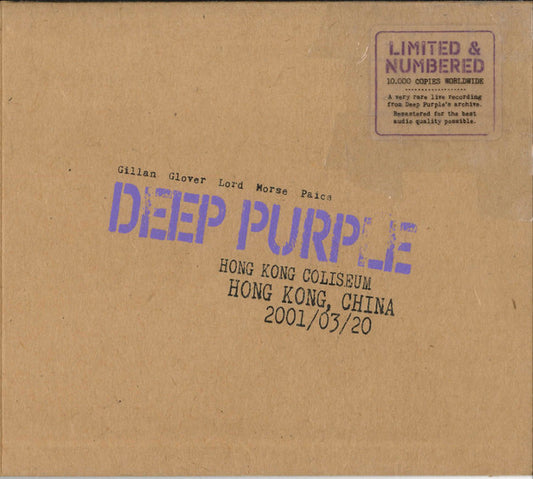 DEEP PURPLE - LIVE IN HONG KONG 2001 : 2CD SET - CD