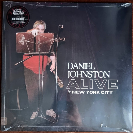 JOHNSTON, DANIEL - ALIVE IN NEW YORK CITY : CLEAR + POSTER - LP