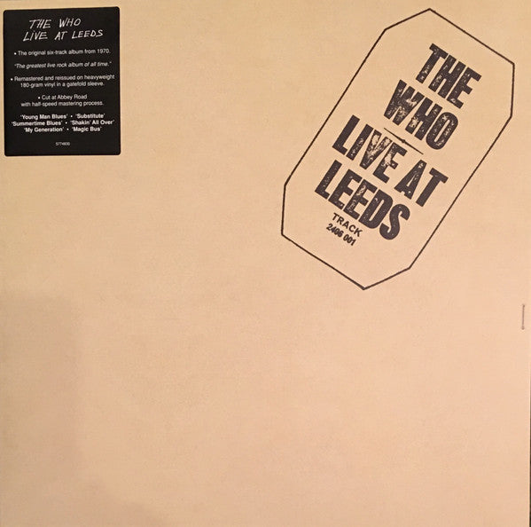 WHO - LIVE AT LEEDS : HALF-SPEED MASTER 180G - LP