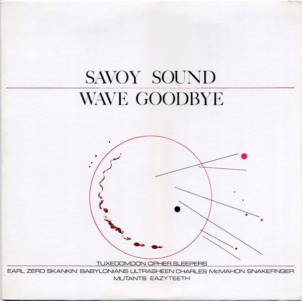 VARIOUS - SAVOY SOUND WAVE GOODBYE - LP