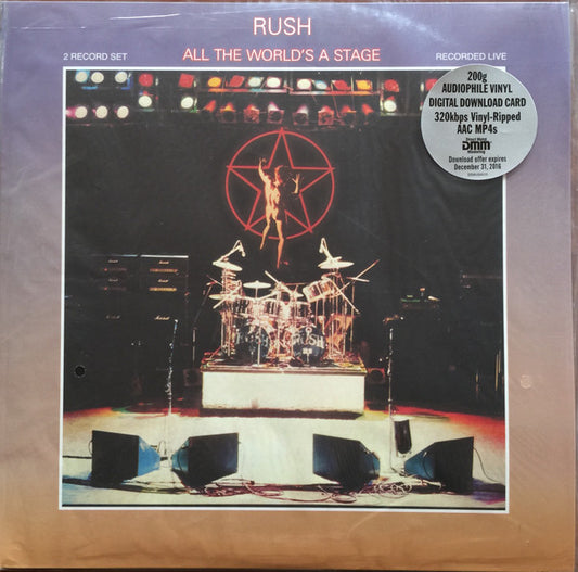 RUSH - ALL THE WORLD'S A STAGE : 2LP REMASTER - LP