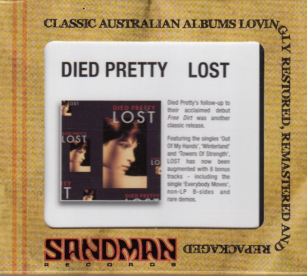 DIED PRETTY - LOST : DELUXE EDITION + 8 BONUS TRACKS - CD