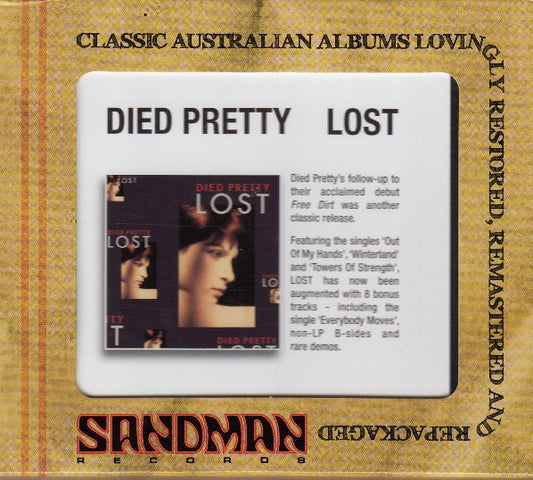 DIED PRETTY - LOST : DELUXE EDITION + 8 BONUS TRACKS - CD