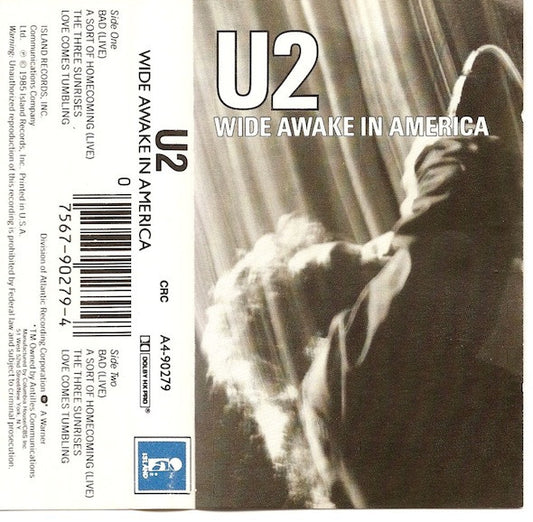 U2 - WIDE AWAKE IN AMERICA (CASSETTE) - CS