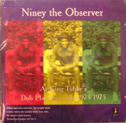NINEY THE OBSERVER - AT KING TUBBY'S DUB PLATE SPECIALS - CD