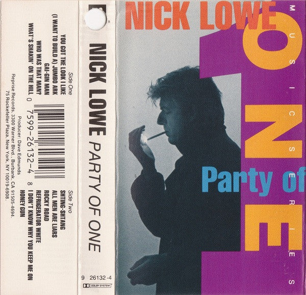 LOWE, NICK - PARTY OF ONE (CASSETTE) - CS