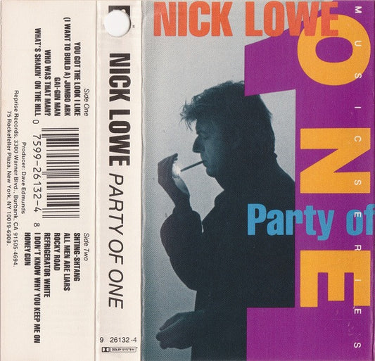 LOWE, NICK - PARTY OF ONE (CASSETTE) - CS