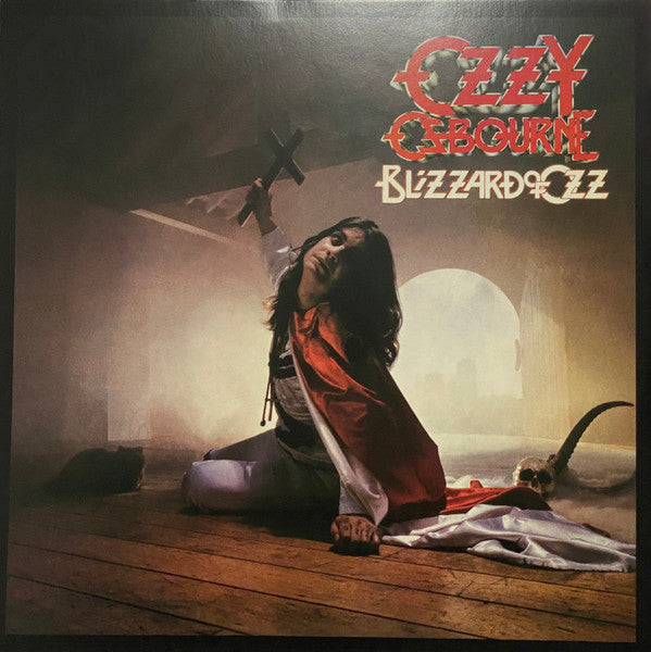 OSBOURNE, OZZY - BLIZZARD OF OZZ : GREY WITH RED SPLATTER - LP