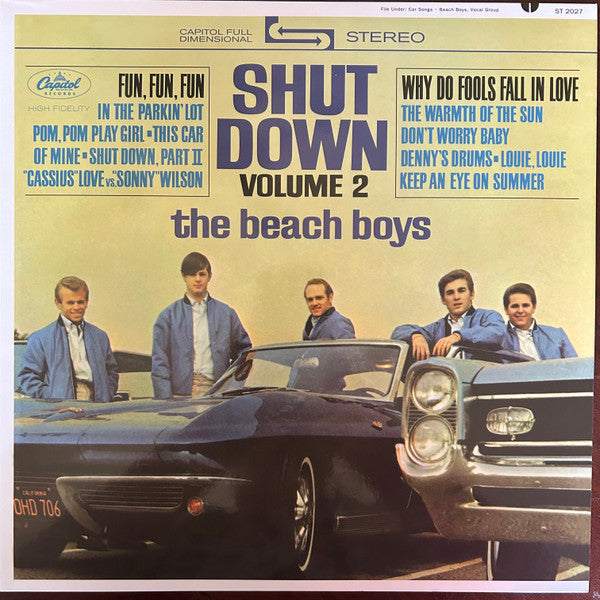 BEACH BOYS - SHUT DOWN VOLUME 2 : BLUE/WHITE MARBLE - LP
