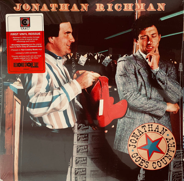RICHMAN, JONATHAN - JONATHAN GOES COUNTRY: RED VINYL - LP