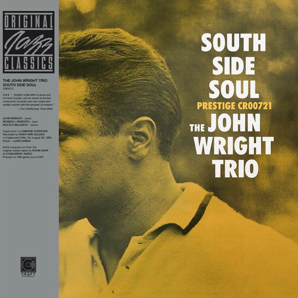 WRIGHT, JOHN TRIO - SOUTH SIDE SOUL : ALL-ANALOG (180-GRAM) - LP