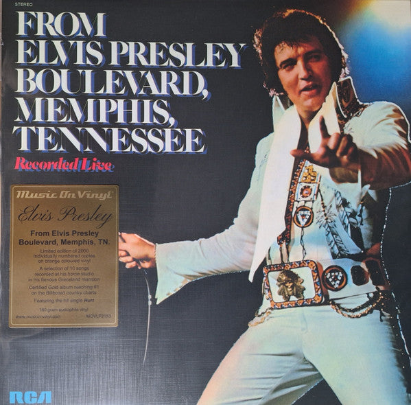 PRESLEY, ELVIS - FROM ELVIS PRESLEY BOULEVARD : ORANGE - LP