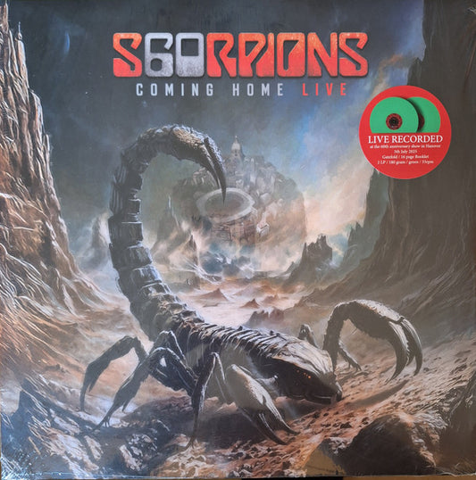 SCORPIONS - COMING HOME : LIVE (GREEN 2LP SET) - LP