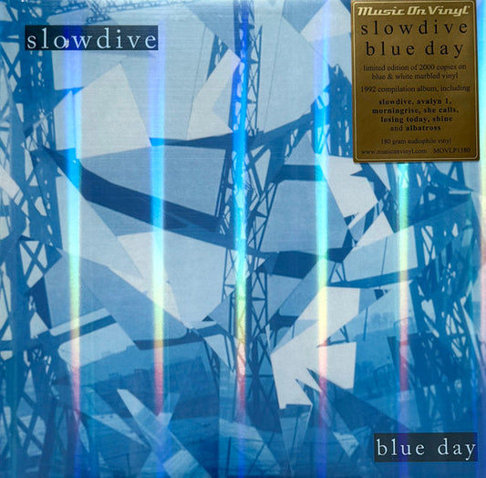 SLOWDIVE - BLUE DAY : BLUE & WHITE MARBLE VINYL - LP