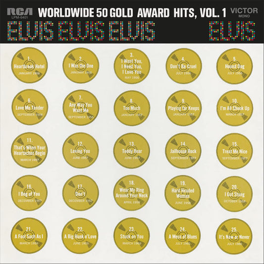 PRESLEY, ELVIS - WORLDWIDE 50 GOLD AWARD HITS 1: GOLD 4LP - LP
