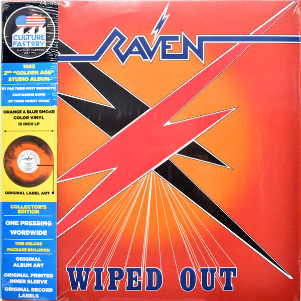 RAVEN - WIPED OUT : BLUE SMOKE VINYL - LP