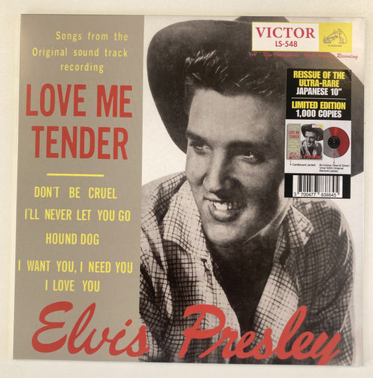 PRESLEY, ELVIS - LOVE ME TENDER : JAPANESE 10" RED & SILV - 10