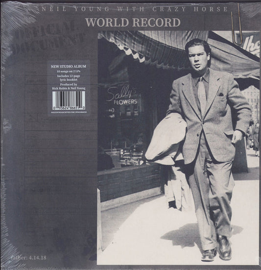 YOUNG, NEIL & CRAZY HORSE - WORLD RECORD : CLEAR 2LP SET - LP