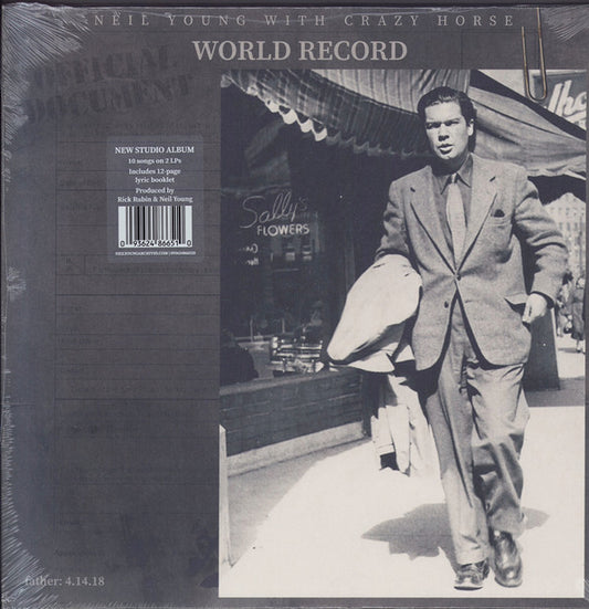YOUNG, NEIL & CRAZY HORSE - WORLD RECORD : CLEAR 2LP SET - LP