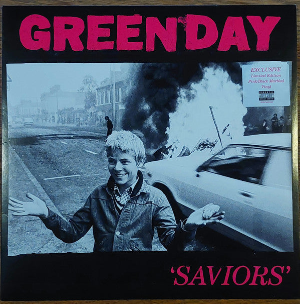 GREEN DAY - SAVIORS : BLACK & PINK VINYL - LP
