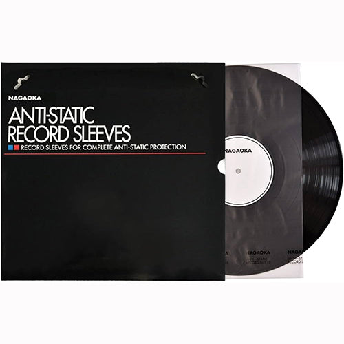 JAPANESE NAGAOKA X 50 HALF MOON - INNER SLEEVES 12" LP ANTI-STATIC - ACC