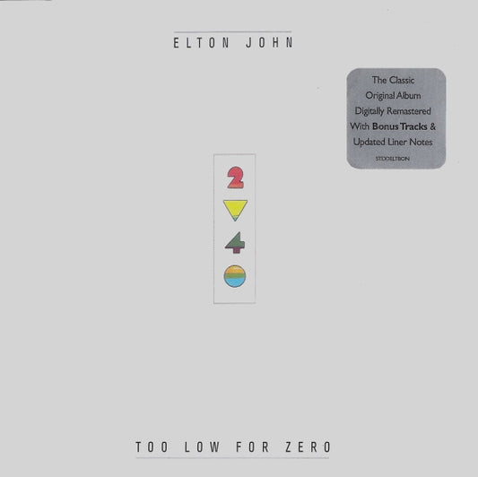 JOHN, ELTON - TOO LOW FOR ZERO : WITH 3 BONUS TRACKS - CD