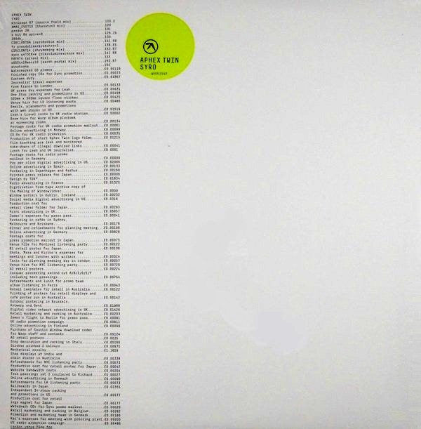 APHEX TWIN - SYRO : 3LP SET WITH DOWNLOAD CODE - LP