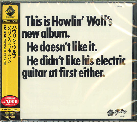 HOWLIN' WOLF - HOWLIN' WOLF ALBUM (1969) : JAPANESE - CD