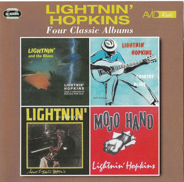 HOPKINS, LIGHTNIN' - FOUR CLASSIC ALBUMS VOL 1: 2CD SET - CD
