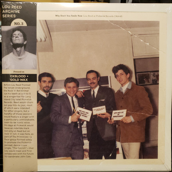 REED, LOU / VARIOUS - WHY DON'T YOU SMILE NOW: OXBLOOD & GOLD - LP