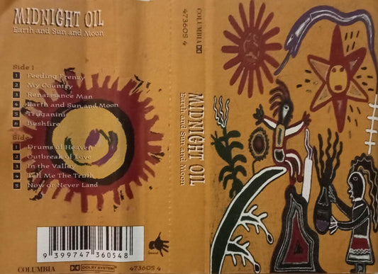 MIDNIGHT OIL - EARTH AND SUN AND MOON (CASSETTE) - CS