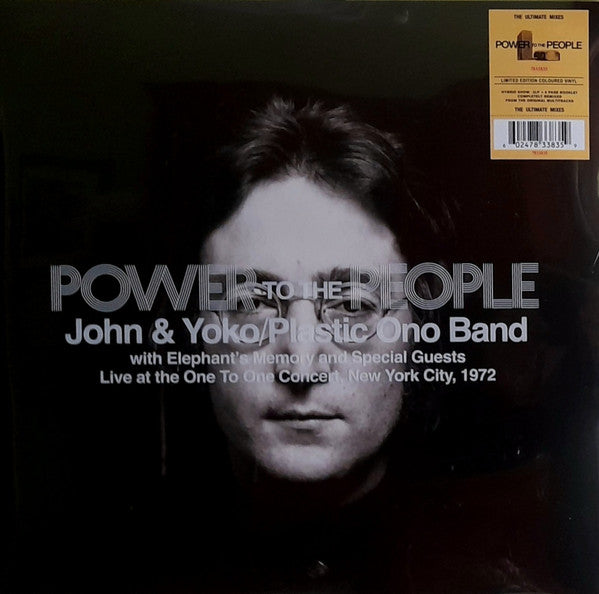 LENNON, JOHN / ONO, YOKO / PLASTIC ONO B - POWER TO THE PEOPLE: LIVE AT ONE TO ONE - LP