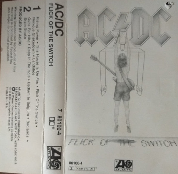 AC/DC - FLICK OF THE SWITCH (CASSETTE) - CS