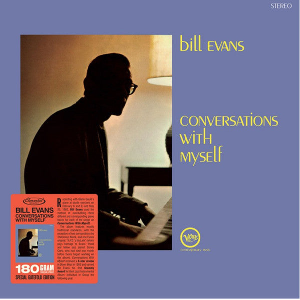 EVANS, BILL - CONVERSATIONS WITH MYSELF: 180G GATEFOLD - LP