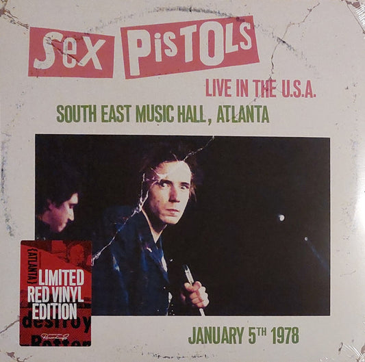 SEX PISTOLS - LIVE IN THE USA 1978 : ATLANTA (RED) - LP