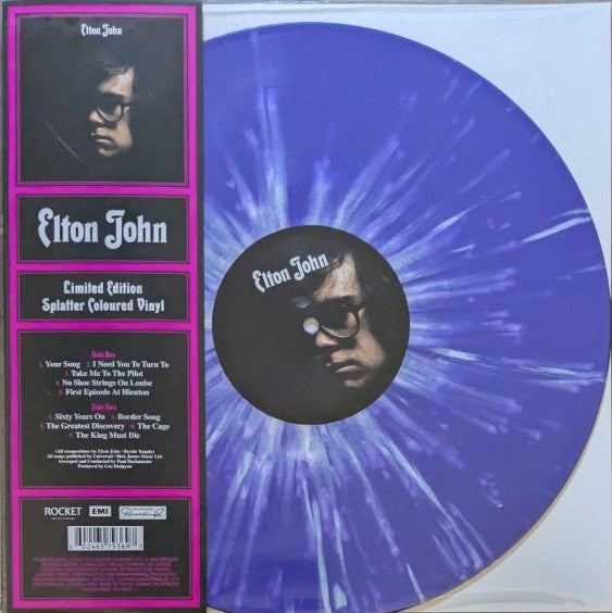 JOHN, ELTON - ELTON JOHN (1970) : PURPLE SPLATTER - LP