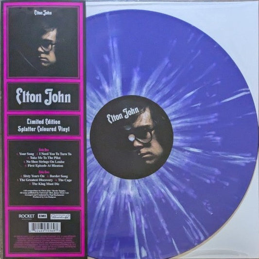 JOHN, ELTON - ELTON JOHN (1970) : PURPLE SPLATTER - LP