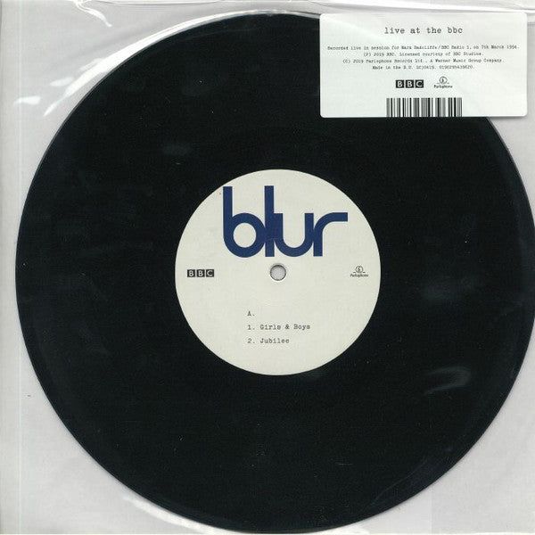 BLUR - LIVE AT THE BBC : 10" SINGLE - LP