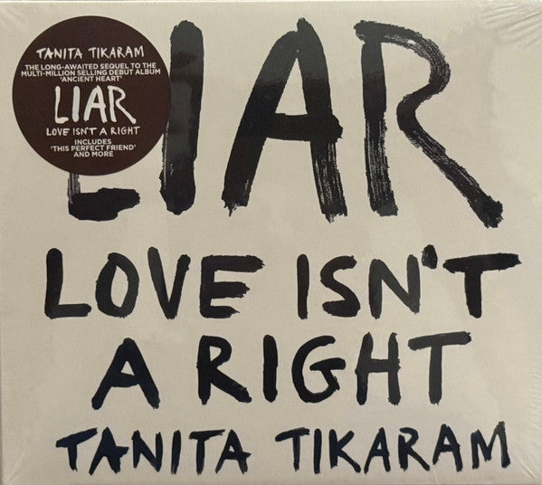 TIKARAM, TANITA - LIAR (LOVE ISN'T A RIGHT) - CD