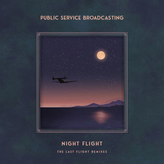 PUBLIC SERVICE BROADCASTING - NIGHT FLIGHT : REMIXES (MIDNIGHT BLUE) - LP