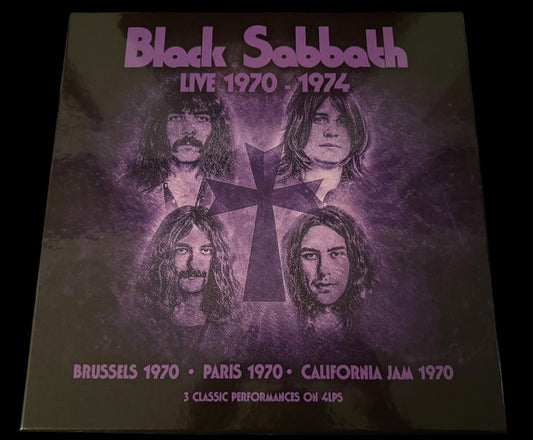 BLACK SABBATH - LIVE 1970 - 74: 4LP BOX : PURPLE MARBLED - LP