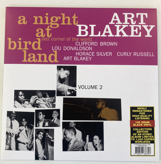 BLAKEY, ART QUINTET - NIGHT AT BIRDLAND VOL 2 : 180 GRAM VINYL - LP