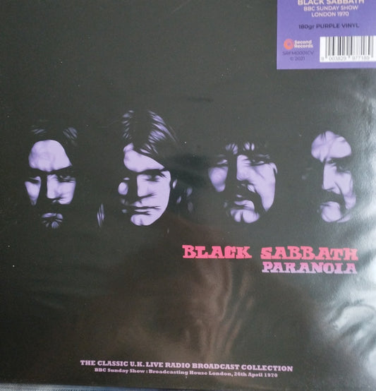 BLACK SABBATH - PARANOIA BBC SUNDAY SHOW 1970 : PURPLE - LP