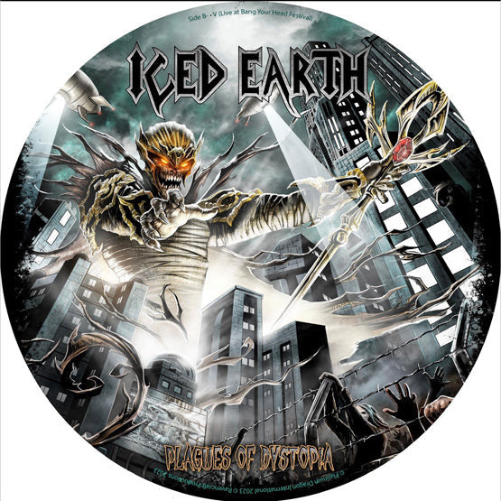 ICED EARTH - PLAGUES OF DISTOPIA: PICTURE DISC - LP